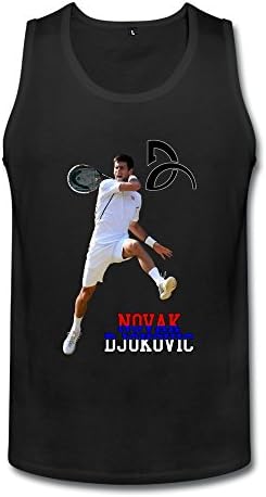 Wei-JR Men Novak Djokovic Tennis Tank Top T-shirt