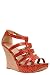 Torrid Plus Size Emily Orange Snake Wedge Sandal (Wide Width)