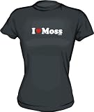 I Heart (Love) Moss Women's Tee Shirt Medium-Pink Babydoll