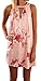 Uncinba Women's Summer Casual Scoop Neck Print A Line Loose Dress