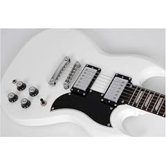 E-Gitarre SG by "LE MARQUIS N.Y." LM-SG-WH