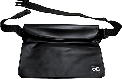 Waterproof Pouch with Waist Strap - Triple Seal Lock System Protects Tablet Smart Phone Electronic Devices Travel Documents from Water Dirt Sand Snow - BONUS Universal IPX8 Certified Phone Case