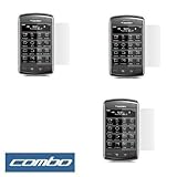 Durable Clear Reusable LCD Screen Protector - 3 Packs for Verizon RIM Black ....