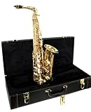 Classic Student Alto Saxophone - Bright Brass with Plush Hard Case & Accessories