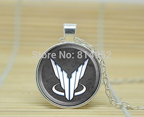 Lawrence Painting Glass Cabochon Necklace Mass Effect Spectre Symbol Necklace A3151