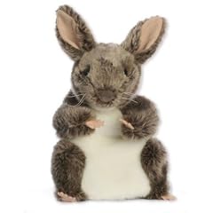 Handpuppe grau Hase Kaninchen H�schen Tier Haustier Bauernhof Waldtier Handspielpuppe Kasperlfigur Kasperle Figur Pl�sch rabbit Osterhase Ostern
