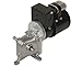 Bison Gear & Engineering 026Q607-0070 - AC Right Angle Gear Motor - 70 : 1 Ratio, 1/12 hp, 1 ph, 115/230 V, TEFC, Foot Mount