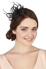 Feather Mesh Corsage Headband