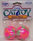 Vo-Toys Mosiac Neon Cat Toy Assorted 12 count Display Strip