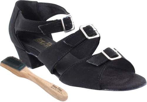 Very Fine Women's Ballroom Salsa Practice Latin Dance Shoes 1679 + Brush 1.5