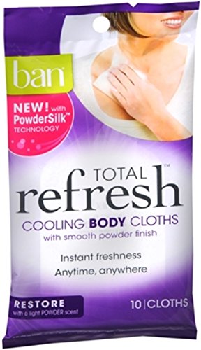 Ban Total Refresh Cooling Body Cloths, Restore 10 ea