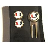 Miami Hurricanes Divot Golf Ball (2) Marker Set