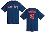 Ted Williams Boston Red Sox MLB Throwback 2 Sided Short Sleeve Tee Shirt By Majestic
