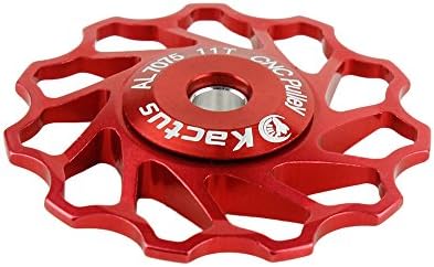 Neoto Mountain Bike Cycling Aluminium Rear Derailleur Jockey Wheel Pulley 11T (red)