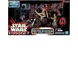 Star Wars Episode 1 The Phantom Menace Movie Scene Action Figure Playset - Mos Espa Encounter with Sebulba, Jar Jar Binks and Anakin Skywalker Figure Plus CommTech Chip and Display Base