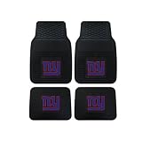 A Set of 4 NFL Universal Fit Front and Rear All-Weather Floor Mats - New York Giants by Fan Mats