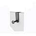 Quartet Over-The-Panel Hook, Single Post, 4.5 Inches, Black (20701)