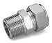 Ham-Let 3001996 Stainless Steel 316 Let-Lok Compression Fitting, Adapter, 1/4