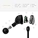 Wireless Bluetooth Headphones,In-Ear Earbuds Sports headsets with Mic,CVC 6.0 Noise Cancelling Stereo Audio&Sweat-proof Lightweight Earphones for Running Exercise Gym Earpieces-Pearl Gray