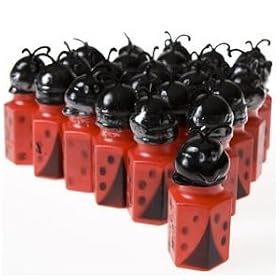 Plastic Ladybug Bubble Bottles (24 pc)