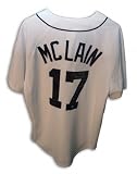 Denny McLain Autographed/Hand Signed Detroit Tigers White Baseball Jersey with 31-6 1968 And 1968 MV