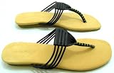 Terra Plana Womens Maputo Black Leather Toe Post Sandals