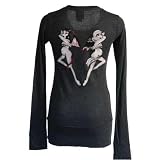 Naughty  Nice Tattoo Gauze Maternity Long Sleeve
