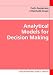 Analytical Models for Decision Making (Understanding Public Health) Cover