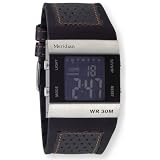 Meridian Ohai Series Digital EL Chronograph Watch w Alarm, # 3347BKR by Meridian