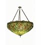 Meyda Tiffany 30283 Tiffany Hanginghead Dragonfly Inverted Pendant, Mahogany Bronze Finish with Stained