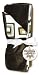Trend Lab 101291 Receiving Blanket - Chocolate Blocks Print Front &amp; Brown Velour Back
