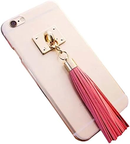 Rose Iphone 6s Case Transparent Soft, Dealzip limited® Stylish Metal Buckle Pendant Tassels TPU Case for iPhone 6/6s 4.7 inch