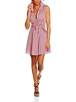 La Petite Parisienne Vestido Camisero Lea (Rojo / Blanco)