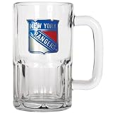 New York Rangers NY Large Glass Beer Mug