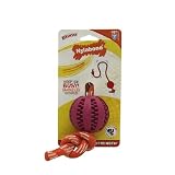 Nylabone Rhino Rope Tug Dog Toy with Rubber Ball
