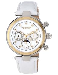 Akribos XXIV Womens AK441WT Classic Diamond Automatic White Dial Watch