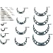 Mitutoyo 103-908-01 Outside Micrometer Set with Standards, 0-12" Range, 0.0001" Graduation (12 Piece Set)