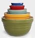TTU Gallery 5-Piece Mixing Bowl, Retro Multi