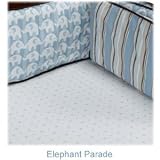 Boppy Organic Crib Bumper Slipcover, Elephant Parade