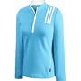 Adidas Women's Climalite 3-Stripes Zip Mock Large