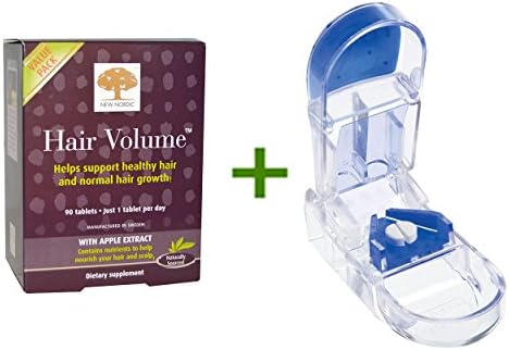 Best New Nordic US Inc, Hair Volume With Apple Extract, 90 Tablets, Apex, Ultra Pill Splitter