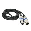 HDE (TM) XLR 3-Pin Male to XLR 3-Pin Female Cable 1.5M