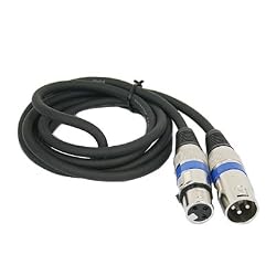 HDE&reg; XLR 3-Pin Male to XLR 3-Pin Female Cable 1.5M