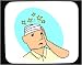 Mouse Pad with head, australia, injury, bandage, outback