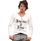 *新作* A.S.M ×Jupiter & Juno Tシャツ(ロゴプリントTシャツ) メンズ 【ホワイト/52(LL)】