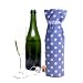 Hot Ideas Single Flectalon Bottle Bag Blue and White Polka Dots