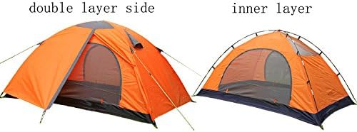 Okstyle Double Layer Waterproof Tent Used by 2 people In Retail Packing Orange