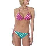 Xhilaration Dot Swimwear - Pink/ Blue