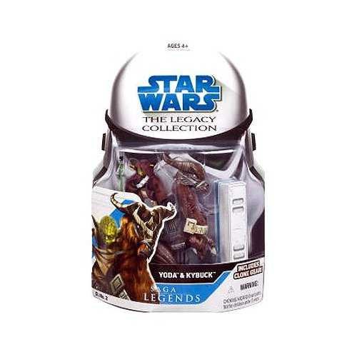 yoda and kybuck star wars saga legends assortment figur