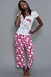 Hello Kitty Intimates The Lovely N' Cozy PJ Set in White,Sleepwear for Women